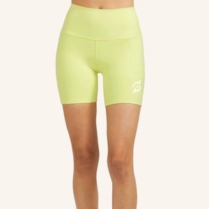 Peloton Cadent 5” yellow shorts NWT